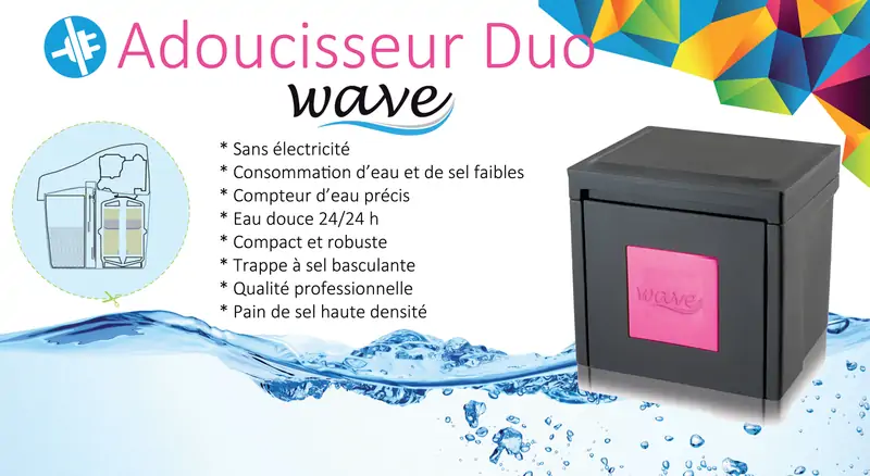 Adoucisseur d'eau Duo Wave à Colletot
